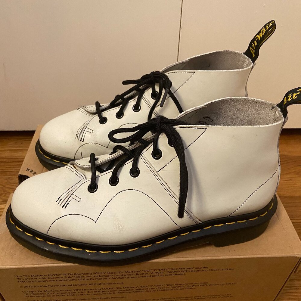 Dr Marten's white Church boots
